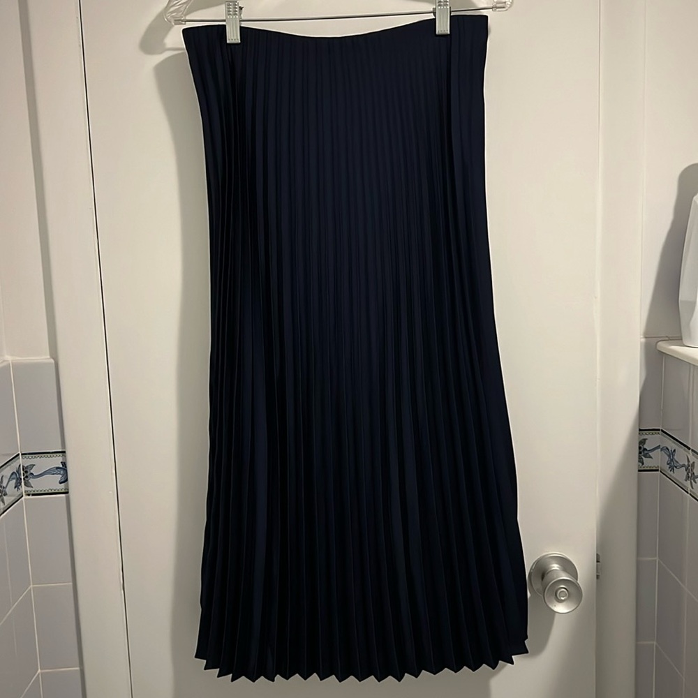 J.Crew Gwyneth pleated slip skirt, M